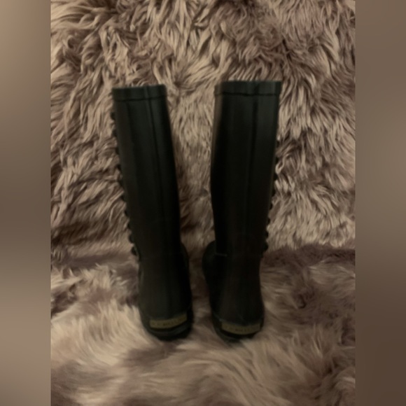 BCBG MaxAzria Studded Rubber Rain Snow Knee Boots Black Size 7 - Picture 5 of 8